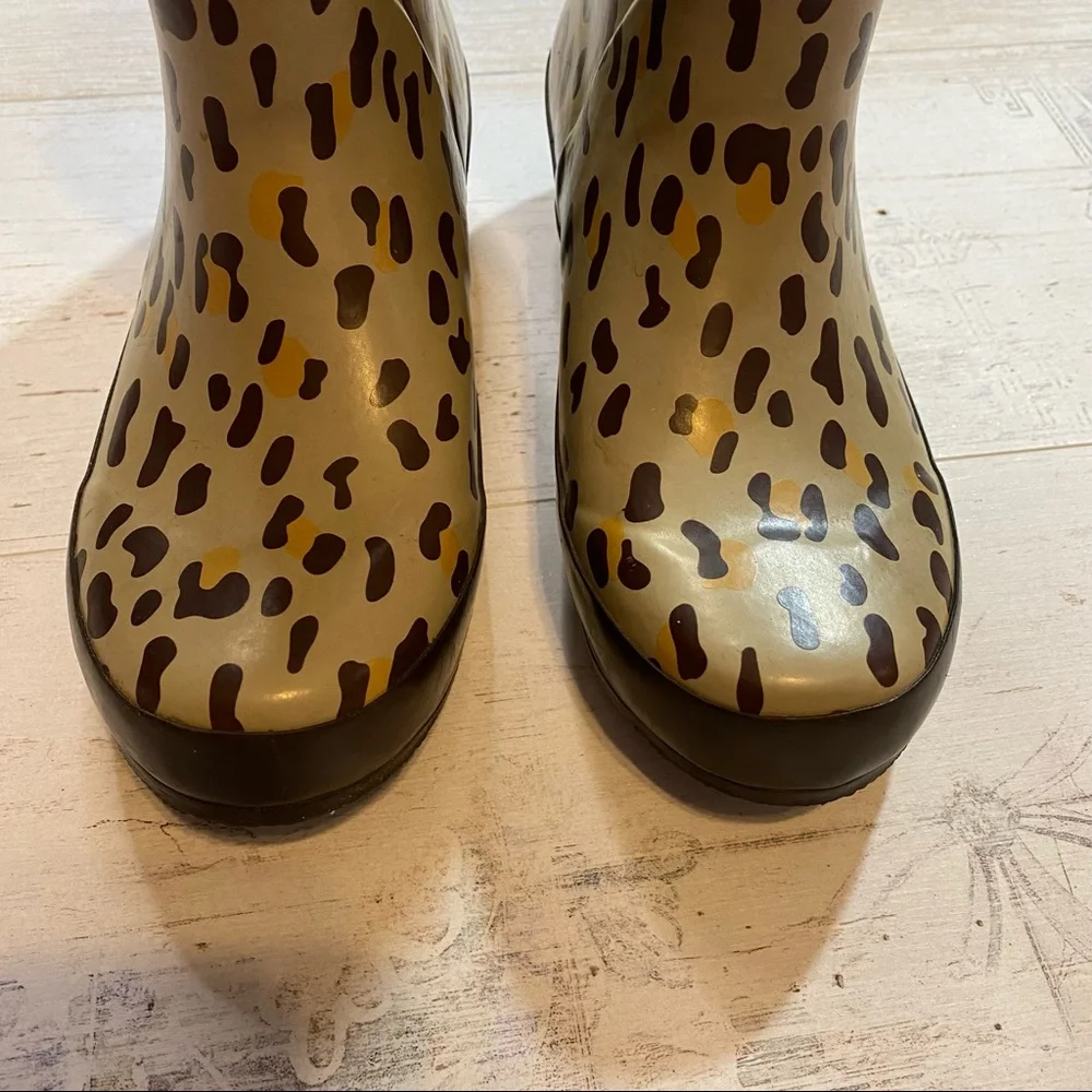 L.L. Bean Wellie Rain Boots in Cheetah Print